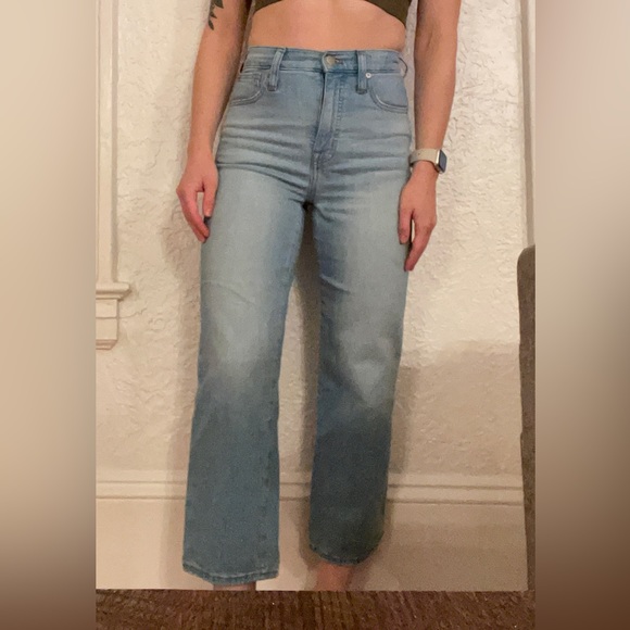 Madewell Wide Leg Crop Jeans - Picture 2 of 3